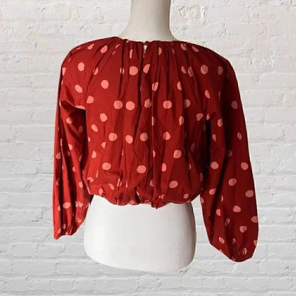 Anthropologie Maeve Poplin Bubble Blouse Size XXS - Picture 5 of 10